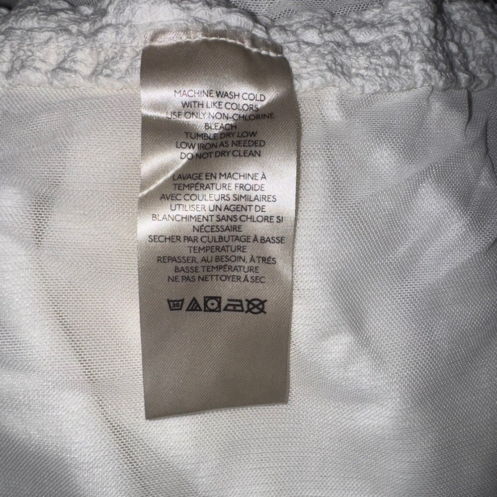 Free People Boulevard White Tie Shoulder Ruched‎ Ribbed Tank Top Large - Picture 7 of 7
